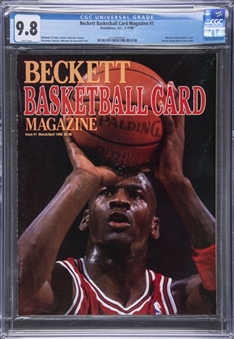 1990 Beckett Basketball Card Magazine #1 (03-4/90) - CGC 9.8 - Featuring Michael Jordan